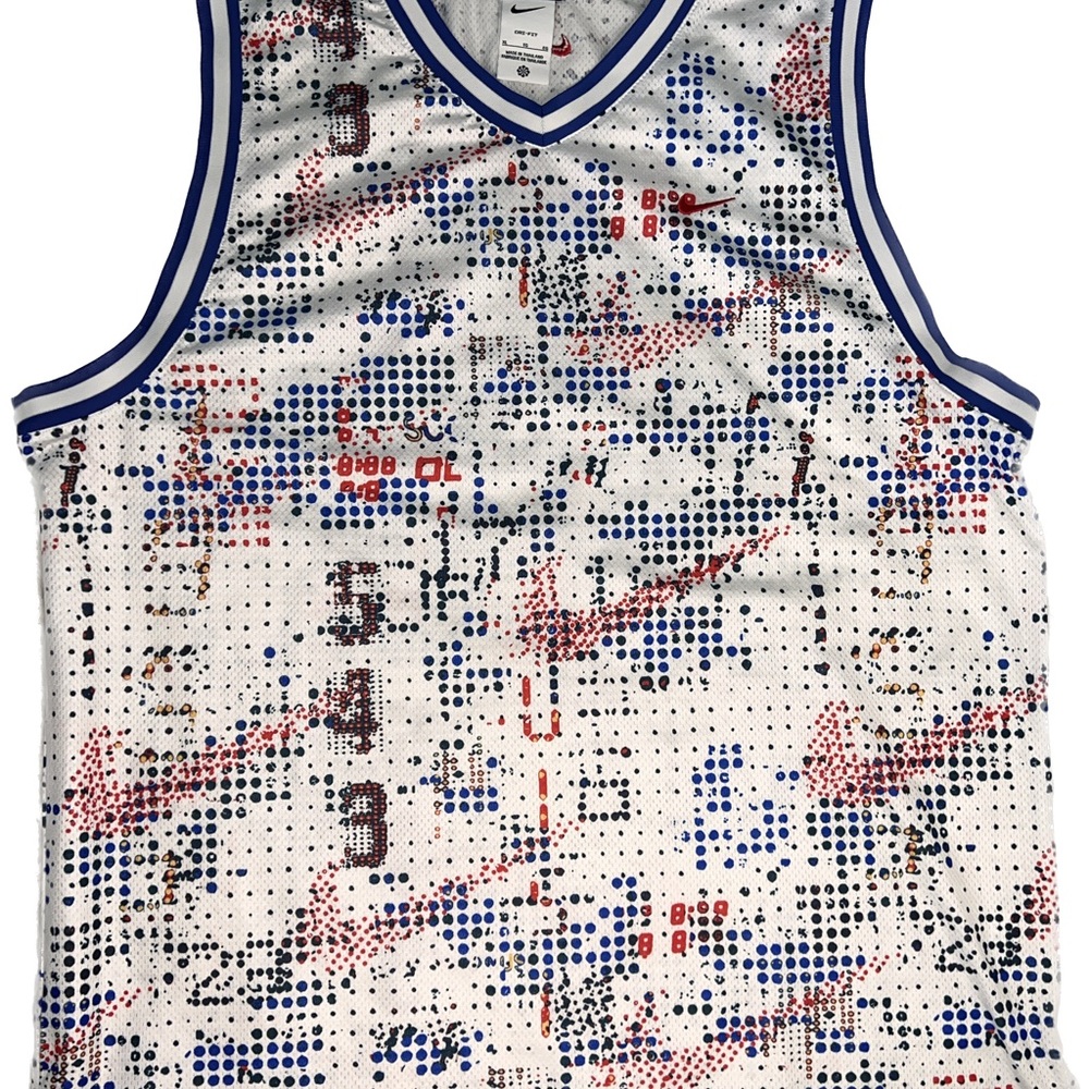 Nike White and Blue Jersey